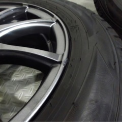 綺麗品 走行極少 Weds VELVA 5.5J+50 100-4穴 ダンロップ WM02 185/60R15 2022年～2024年 スタッドレス ホンダ フィット シャトル グレイスの画像