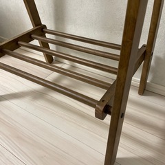 【木製】ハンガーラックの画像