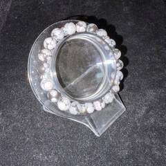 スノーフレーク8mmブレスレット☪️15.5cmの画像