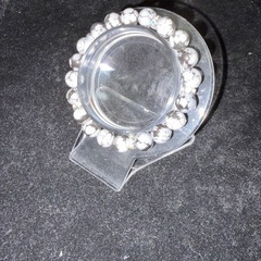 スノーフレーク8mmブレスレット☪️15.5cmの画像