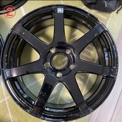 17インチ ブラック 5スポークホイールの画像