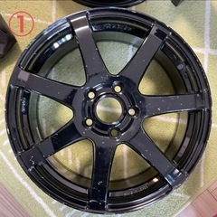 17インチ ブラック 5スポークホイールの画像