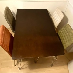 ダイニングテーブル  椅子　セットの画像