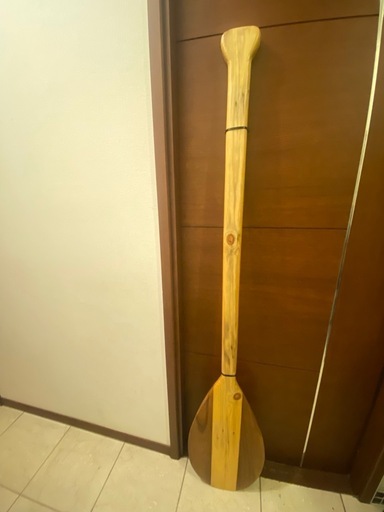 美品》 木製パドル ウッドパドル家具インテリア カヌー