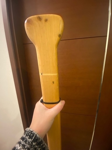 美品》 木製パドル ウッドパドル家具インテリア カヌー