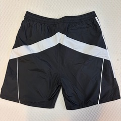 adidas メンズ　ナイロンショーツ 黒 3本ライン　XLサイズの画像