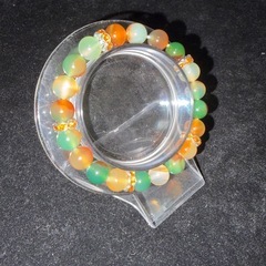 孔雀瑪瑙8mmブレスレット☪️15cmの画像