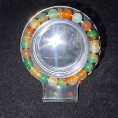 孔雀瑪瑙8mmブレスレット☪️15cmの画像