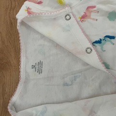 カーターズ　ロンパース　12m ユニコーン　ネコ　ベビーロンパースの画像