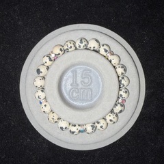 ダルメシアンジャスパー8mmブレスレット☪️15.5cmの画像