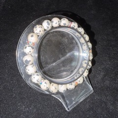 ダルメシアンジャスパー8mmブレスレット☪️15.5cmの画像