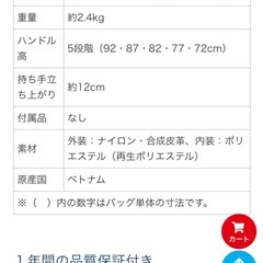 【SWANY】キャスター4輪付きキャリーバックの画像