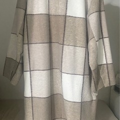 ikka コート チェックの画像