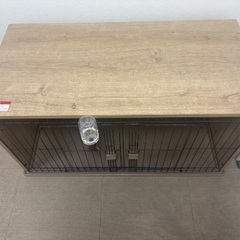 【取引中】【アイリスオーヤマ】犬用ケージ 屋根付き ナチュラル／小型犬用の画像