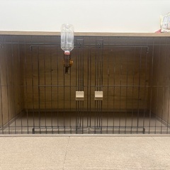 【取引中】【アイリスオーヤマ】犬用ケージ 屋根付き ナチュラル／小型犬用の画像