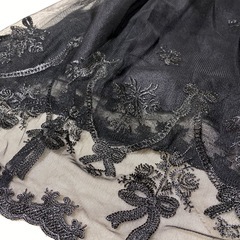 axes femme POETIQUEリボンブーケレーススカートの画像