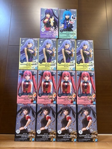 【新品未開封】デートアライブ　夜刀神十香　氷芽川四糸乃　時崎狂三　誘宵美九　五河琴里　グリッターグラマラス　セット