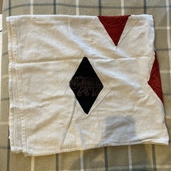 象刺繍ダイヤモンドパターン生地　2枚セットの画像