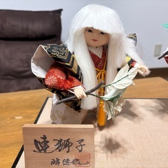 日本人形　2体セット　連獅子 伝統工芸品の画像