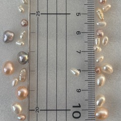 淡水パール　色々30粒　マルチカラー　趣味　手芸　ハンドメイド素材の画像