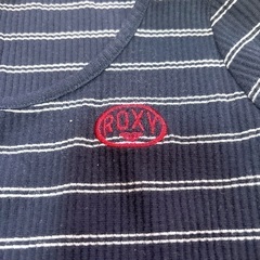 ROXY ボーダー トップスカーディガンの画像