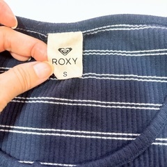 ROXY ボーダー トップスカーディガンの画像