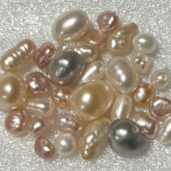 淡水パール30粒　アソート　淡水パール色々まとめ売り　30粒　手芸　ハンドメイド　作品作り
の画像