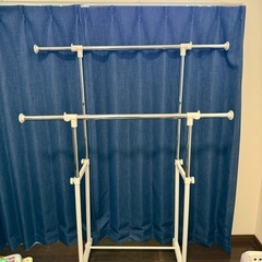 2段式 ハンガーラックの画像