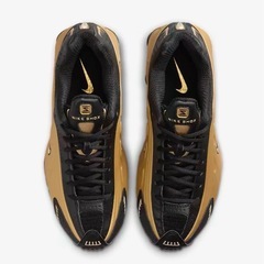 ナイキ ショックス R4 ゴールド ブラック 27.5cm 新品の画像