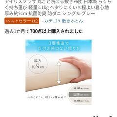 【ご相談中】　新品　敷布団　シングルの画像