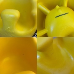 BUMBO バンボ 黄色 ヒョウ柄 レオパレード ベビーチェア カバー リボンの画像