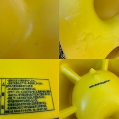 BUMBO バンボ 黄色 ヒョウ柄 レオパレード ベビーチェア カバー リボンの画像
