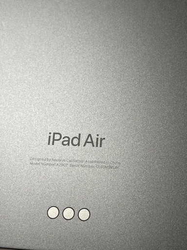 19時まで値下げ中【バッテリー最大容量100%】11インチiPad Air (M2)Wi-Fiモデル 128GB -スペースグレイ