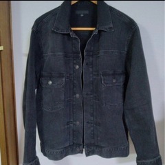 UNIQLO ブラックデニム　上下セットの画像