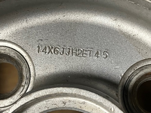BBS 14インチ 6J +45 pcd100 4穴　3本