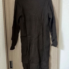 ナノユニバースのリブニットカーディガン 新品の画像