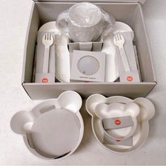 tak. 子ども用食器セット クマ型プレート　キッズディッシュ ギフトボックスの画像
