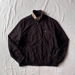 美品　POLO RL マイクロポリエステル スイングトップ 黒 XL ジャケットの画像