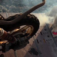 PW50 YAMAHA キッズバイク　エンジン実働の画像