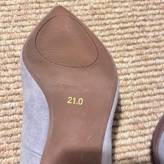 綺麗な色のパンプスの画像