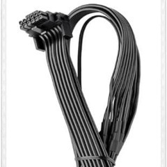 CableMod Basics Cシリーズ 12VHPWR 90度 StealthSense PCI-eケーブル Corsair用 - バリアントB (ブラック 16ピンからトリプル8ピン 60cm)の画像