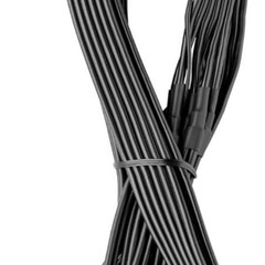 CableMod Basics Cシリーズ 12VHPWR 90度 StealthSense PCI-eケーブル Corsair用 - バリアントB (ブラック 16ピンからトリプル8ピン 60cm)の画像