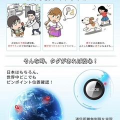 エアタグ　スマートタグ　紛失防止GPSタグ　2個セットの画像