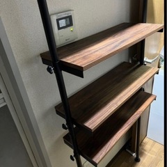 オープンラック　スリム　突っ張り棒の画像