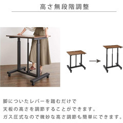 【定価13,800円】ガス圧昇降デスク 120×60cm（Lifting desk 120×60) の画像