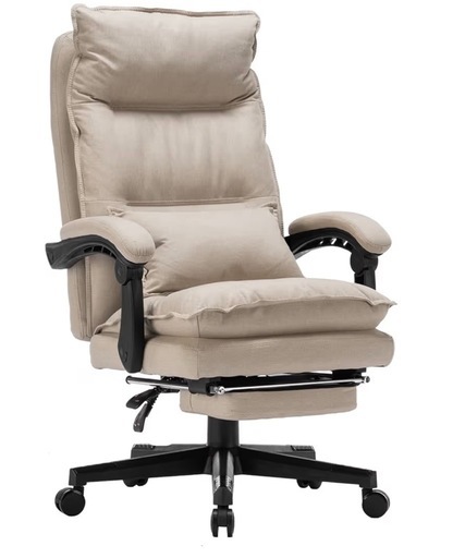 未使用　ゲーミングチェア  ファブリック　ベージュ