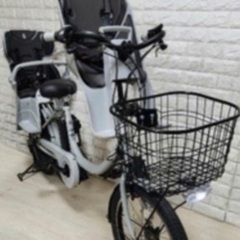 美品🌸室内保管🌈バッテリー最高レベル🌼ブリヂストンビッケ2⚪️子供乗せ電動自転車ブルーグレー2の画像
