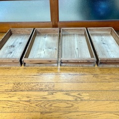 【１個1,000円】木製 もろぶた 餅箱 ４箱〔４段〕正月餅の画像