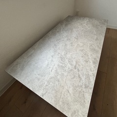 リビングテーブル　ローテーブル　センターテーブル　大理石風　長方形　2人用テーブルの画像
