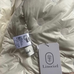 新品 ダックダウン入りツイード ジャケット フXL　リンジ付ピンクの画像